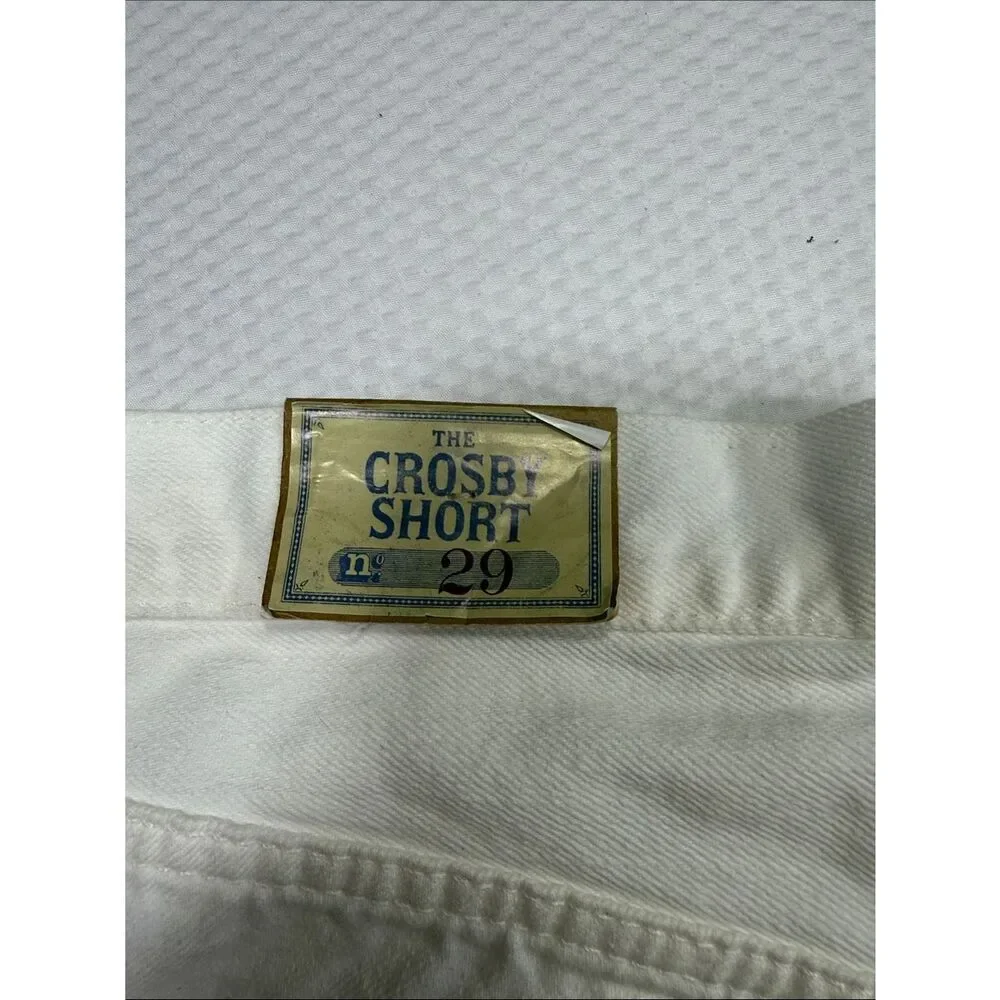NWT Polo Ralph Lauren White Denim Raw-Hem Crosby Shorts Size 29 - Picture 5 of 11